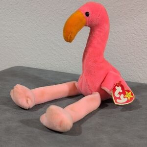 Vintage 1995 10" "Pinky" Flamingo Beanie Baby